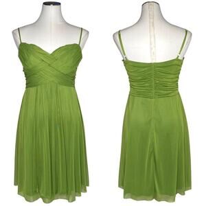 Y2K Green Draped Babydoll Dress size Large